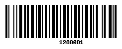 Barcode code 128 a